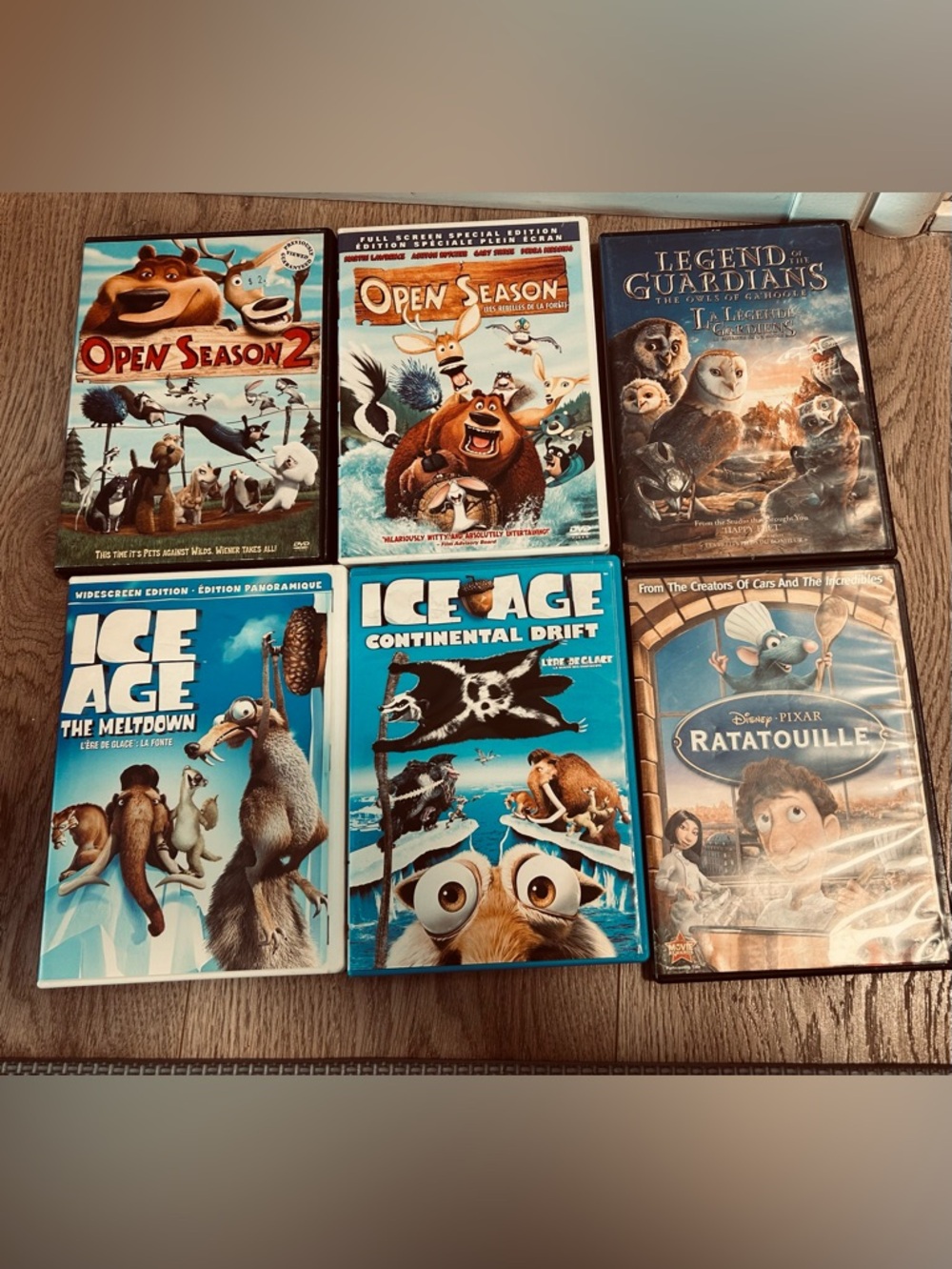 Animated Kids DVD Lot — Ice Age, Open Season, Ratatouille & More